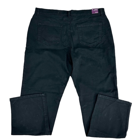 Womens Gloria Vanderbilt 18 XL 1X Jeans Denim Black Stretch Straight Amanda NWT - Picture 4 of 11